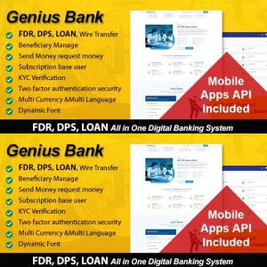 Genius Bank - All in One Digital Banking System